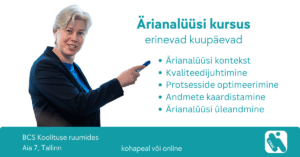 Ärianalüüsi koolitus – praktiline tooteomaniku kursus